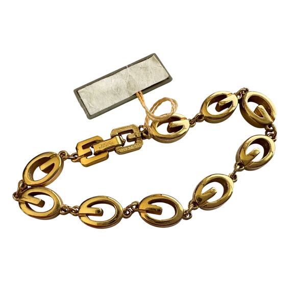 Givenchy G Link Gold Plate Bracelet - Picture 4 of 10